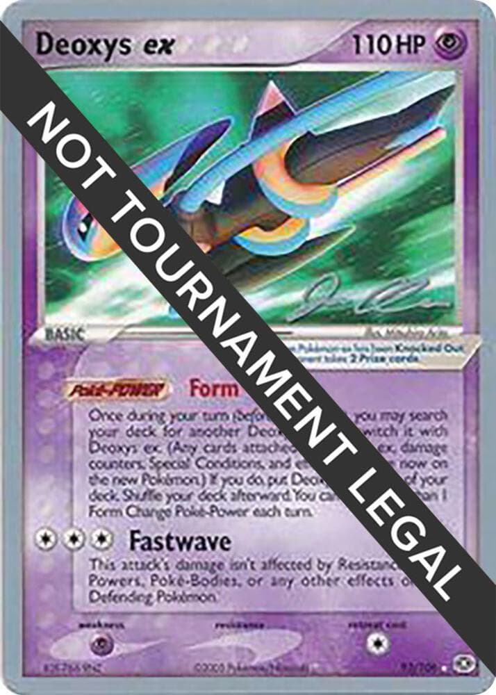 Deoxys ex - 2006 (Jason Klaczynski) — World Championship Decks 93 Pokémon card