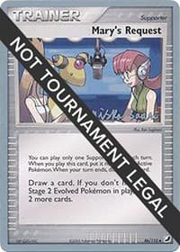 Mary's Request - 2006 (Miska Saari) — World Championship Decks 86 Pokémon card