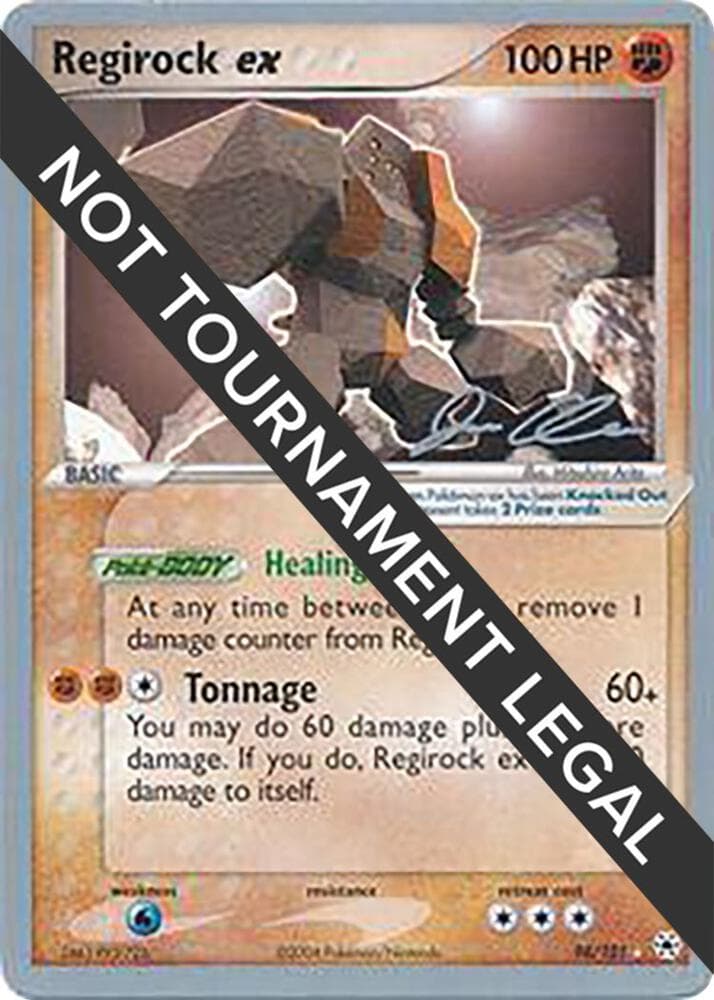 Regirock ex - 2006 (Jason Klaczynski) — World Championship Decks 98 Pokémon card