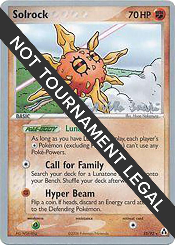 Solrock (25) - 2006 (Miska Saari) — World Championship Decks 25 Pokémon card