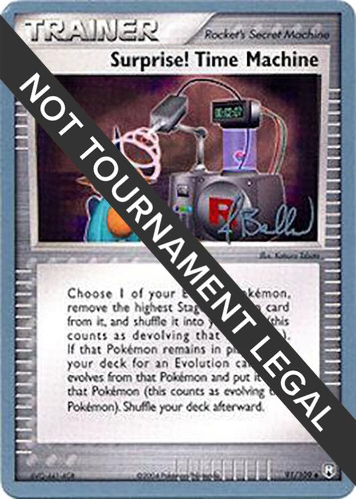 Surprise! Time Machine - 2006 (Jimmy Ballard) — World Championship Decks 91 Pokémon card