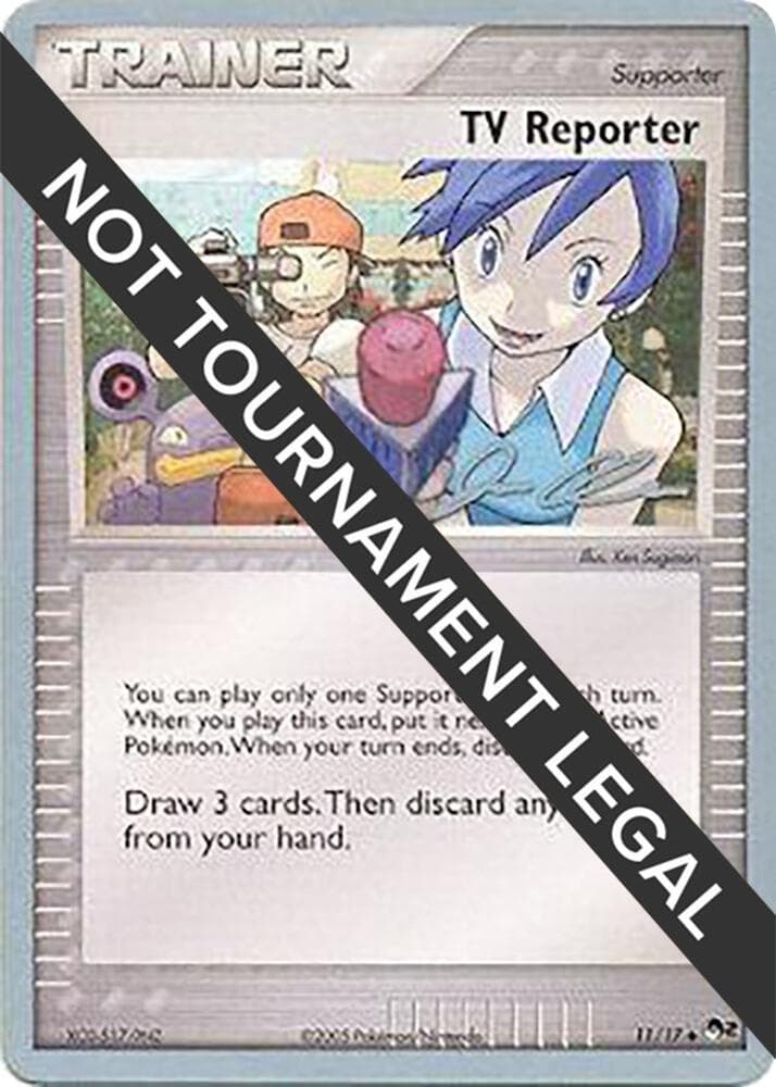 TV Reporter - 2006 (Jason Klaczynski) — World Championship Decks 11 Pokémon card