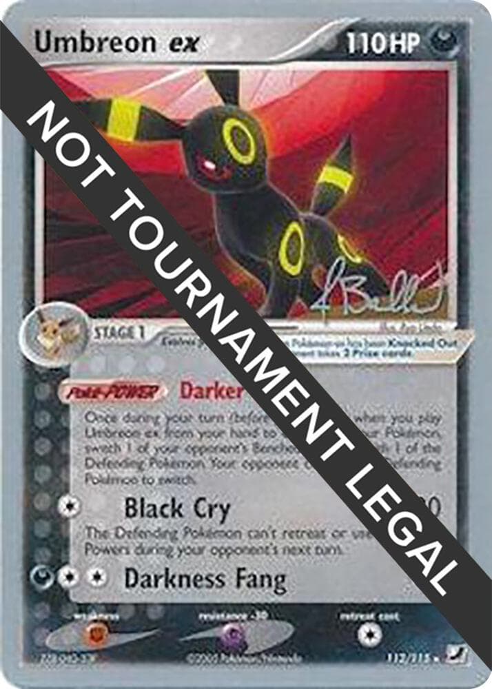 Umbreon ex - 2006 (Jimmy Ballard) — World Championship Decks 112 Pokémon card