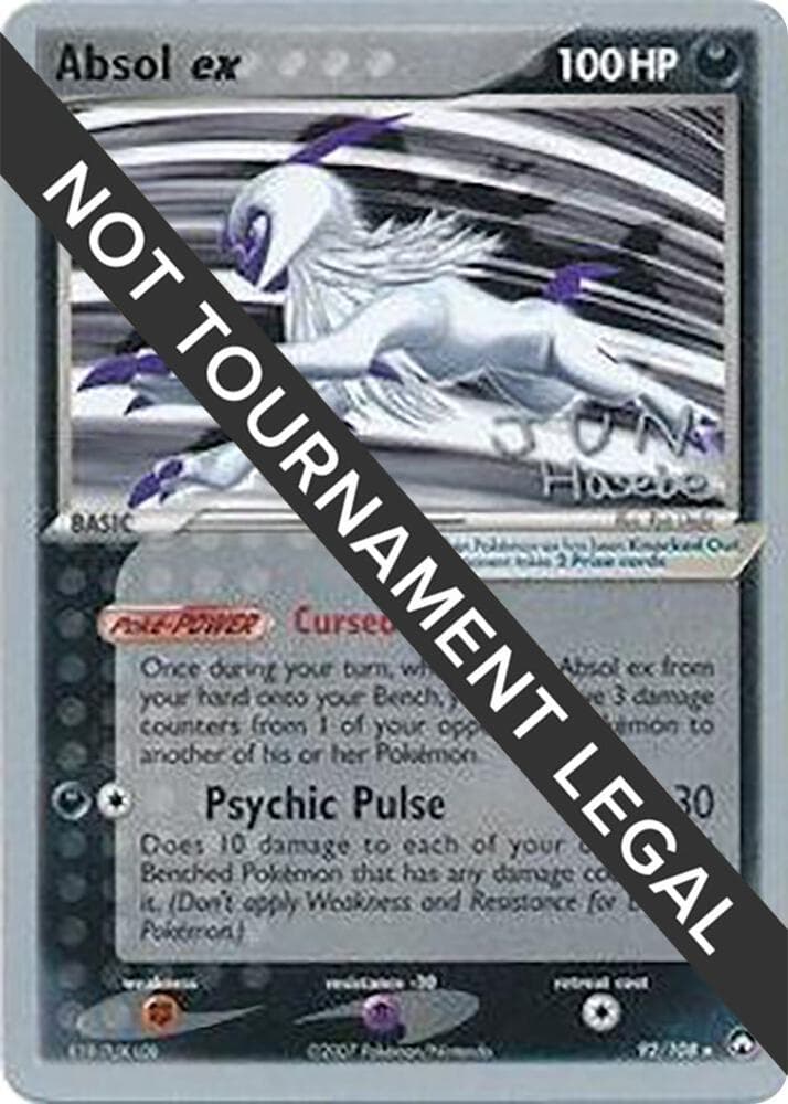Absol ex - 2007 (Jun Hasebe) — World Championship Decks 92 Pokémon card