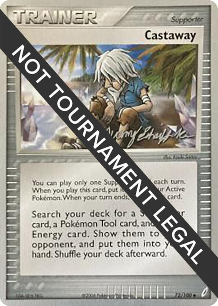 Castaway - 2007 (Jeremy Scharff-Kim) — World Championship Decks 72 Pokémon card