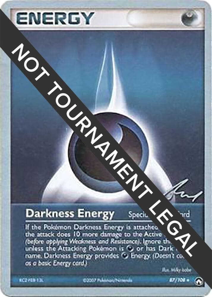 Darkness Energy - 2007 (Tom Roos) — World Championship Decks 87 Pokémon card