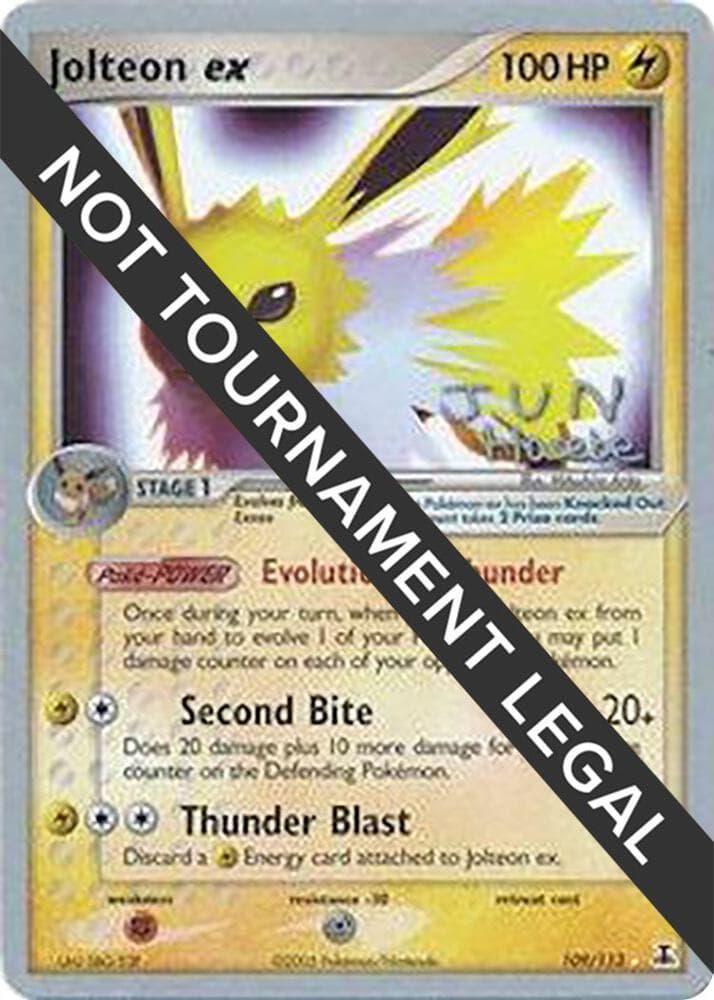 Jolteon ex - 2007 (Jun Hasebe) — World Championship Decks 109 Pokémon card