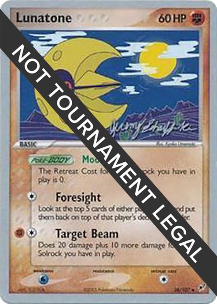 Lunatone - 2007 (Jeremy Scharff-Kim) — World Championship Decks 36 Pokémon card