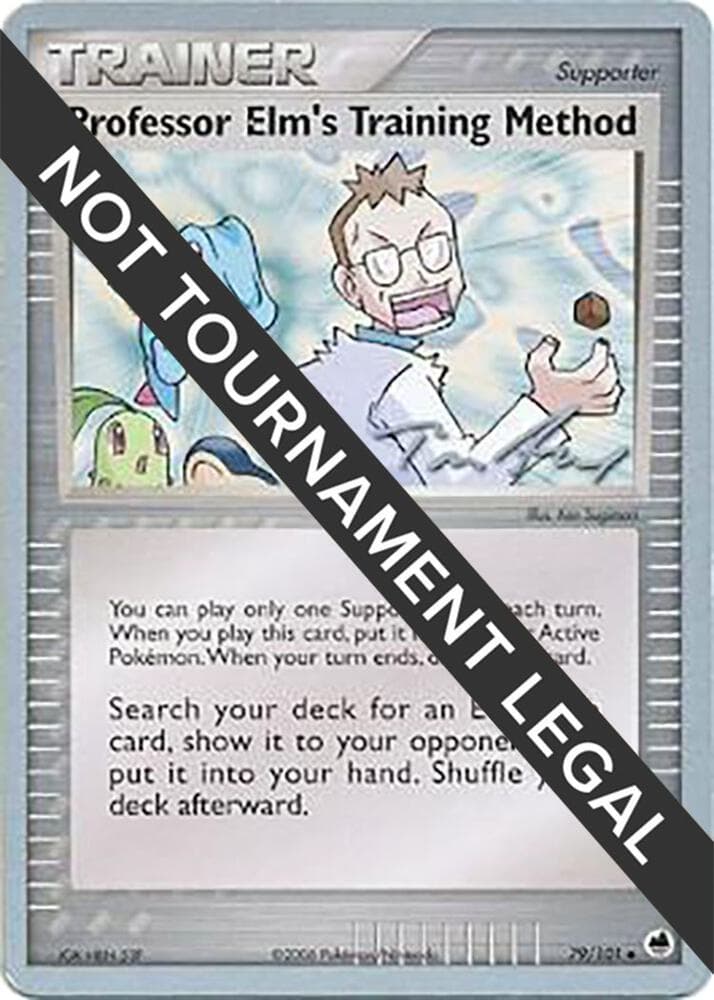 Professor Elm's Training Method - 2007 (Tom Roos) — World Championship Decks 79 Pokémon card