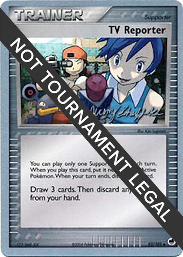 TV Reporter - 2007 (Jeremy Scharff-Kim) — World Championship Decks 82 Pokémon card