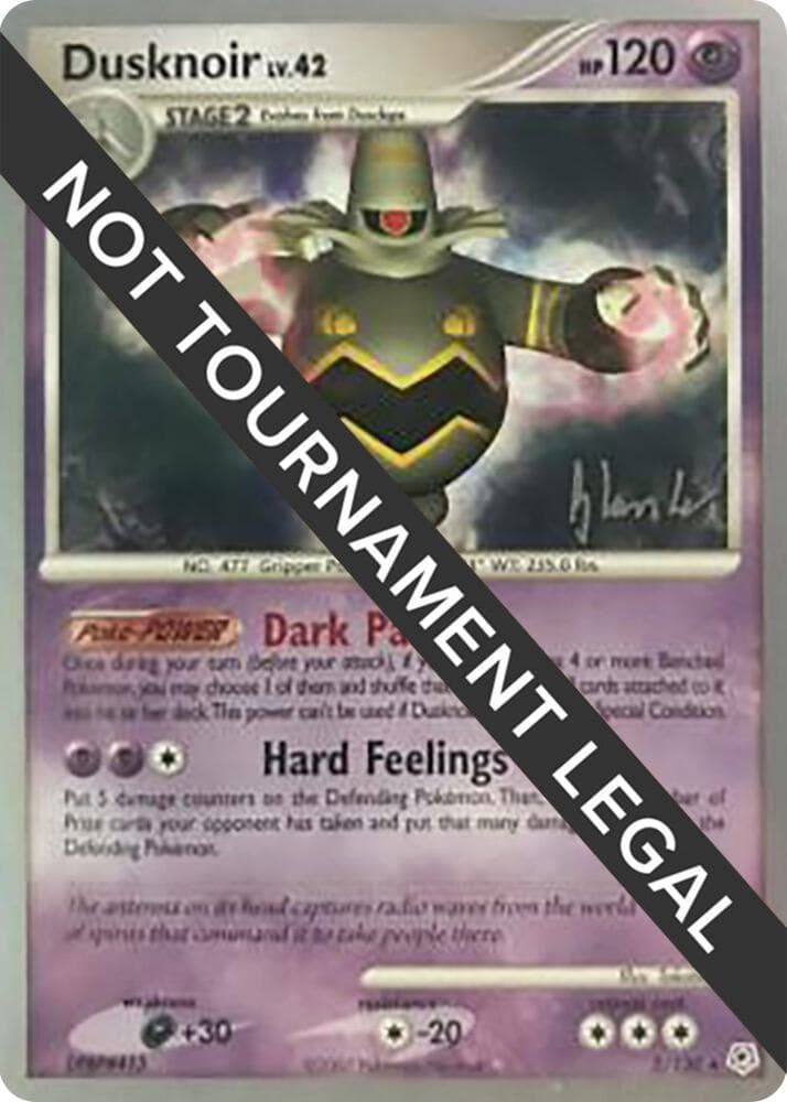 Dusknoir - 2008 (Dylan Lefavour) — World Championship Decks 2 Pokémon card