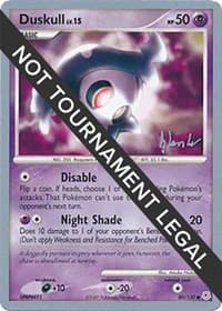 Duskull - 2008 (Dylan Lefavour) — World Championship Decks 80 Pokémon card