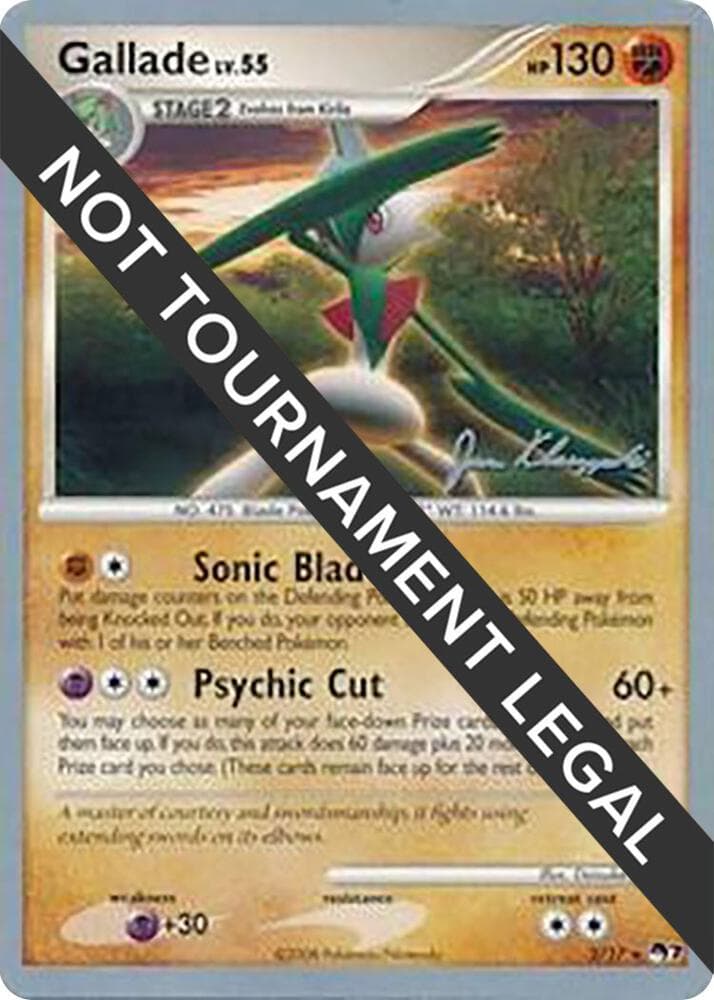 Gallade - 2008 (Jason Klaczynski) — World Championship Decks 2 Pokémon card