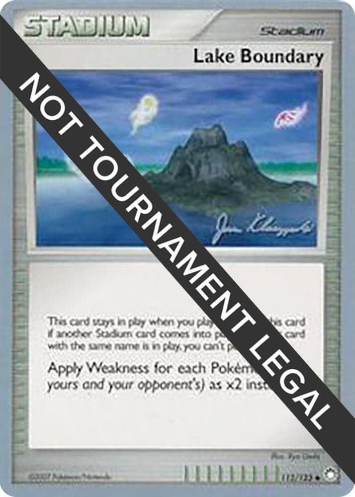 Lake Boundary - 2008 (Jason Klaczynski) — World Championship Decks 112 Pokémon card