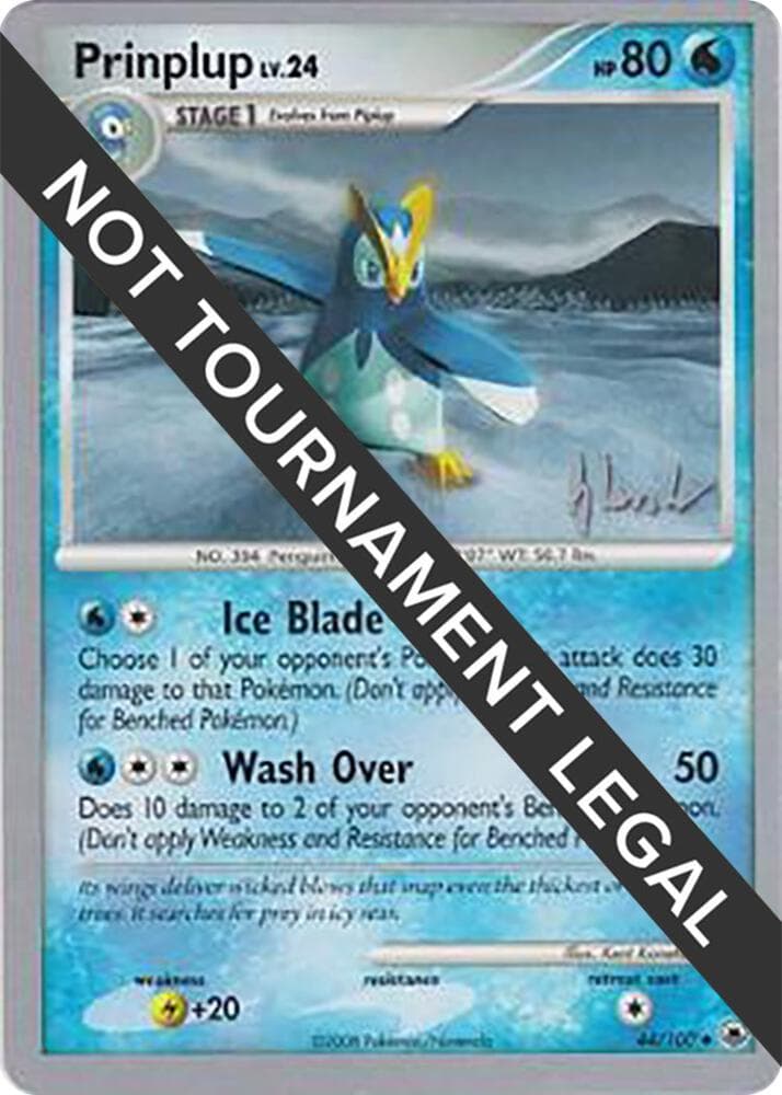 Prinplup (44) - 2008 (Dylan Lefavour) — World Championship Decks 44 Pokémon card