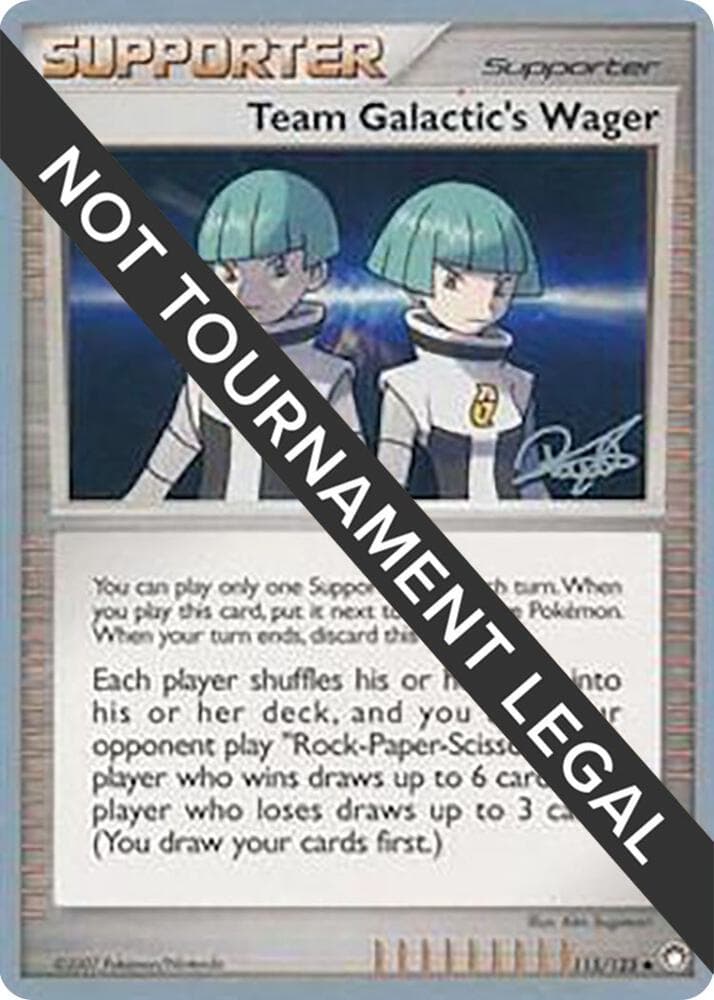 Team Galactic's Wager - 2008 (Paul Atanassov) — World Championship Decks 115 Pokémon card
