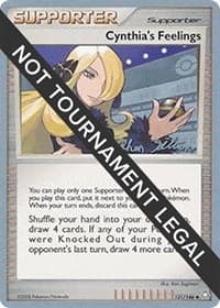 Cynthia's Feelings - 2009 (Stephen Silvestro) — World Championship Decks 131 Pokémon card