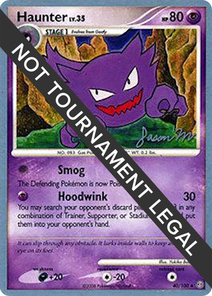Haunter - 2009 (Jason Martinez) — World Championship Decks 40 Pokémon card