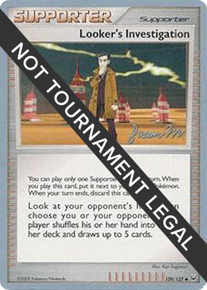 Looker's Investigation - 2009 (Jason Martinez) — World Championship Decks 109 Pokémon card