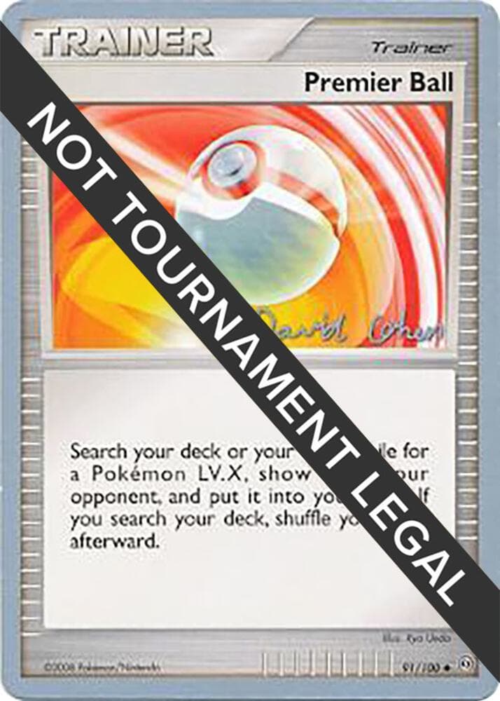 Premier Ball - 2009 (David Cohen) — World Championship Decks 91 Pokémon card