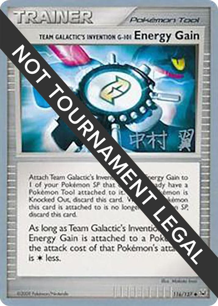 Team Galactic's Invention G-101 Energy Gain - 2009 (Tsubasa Nakamura) — World Championship Decks 116 Pokémon card