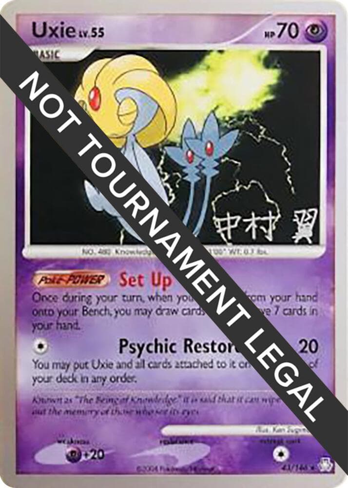 Uxie - 2009 (Tsubasa Nakamura) — World Championship Decks 43 Pokémon card