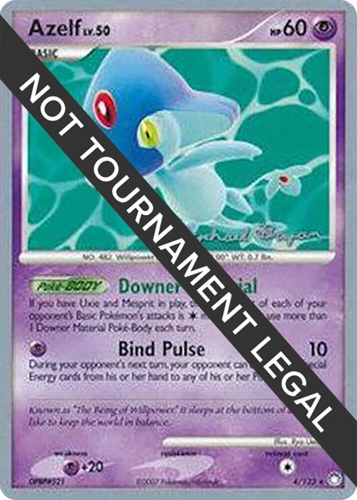 Azelf (4) - 2010 (Mychael Bryan) — World Championship Decks 4 Pokémon card