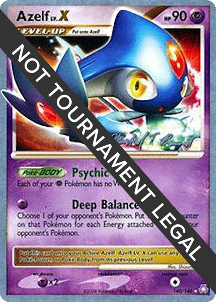 Azelf LV.X - 2010 (Michael Pramawat) — World Championship Decks 140 Pokémon card