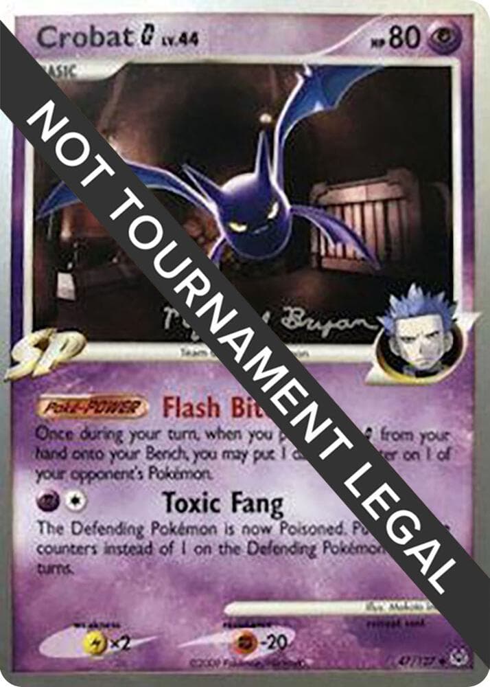 Crobat G - 2010 (Mychael Bryan) — World Championship Decks 47 Pokémon card