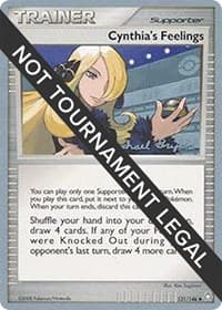 Cynthia's Feelings - 2010 (Mychael Bryan) — World Championship Decks 131 Pokémon card