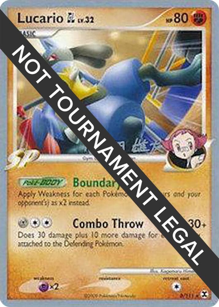 Lucario GL - 2010 (Yuta Komatsuda) — World Championship Decks 8 Pokémon card