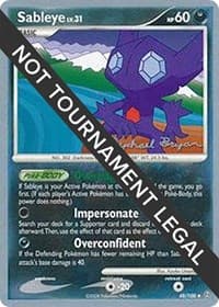 Sableye - 2010 (Mychael Bryan) — World Championship Decks 48 Pokémon card