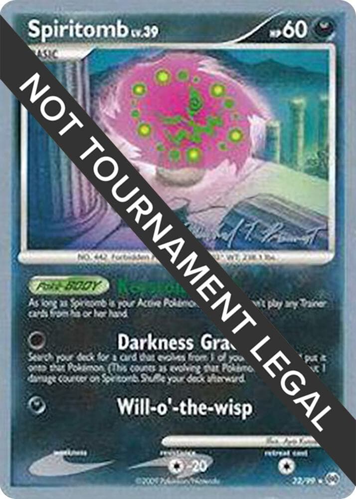 Spiritomb - 2010 (Michael Pramawat) — World Championship Decks 32 Pokémon card
