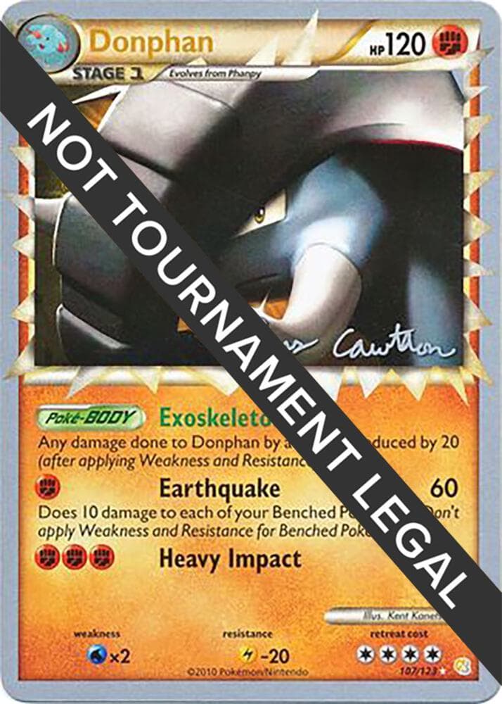 Donphan - 2011 (Ross Cawthon) — World Championship Decks 107 Pokémon card