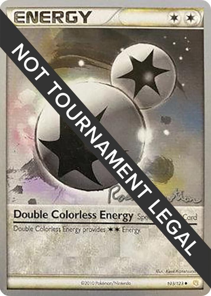 Double Colorless Energy - 2011 (Ross Cawthon) — World Championship Decks 103 Pokémon card