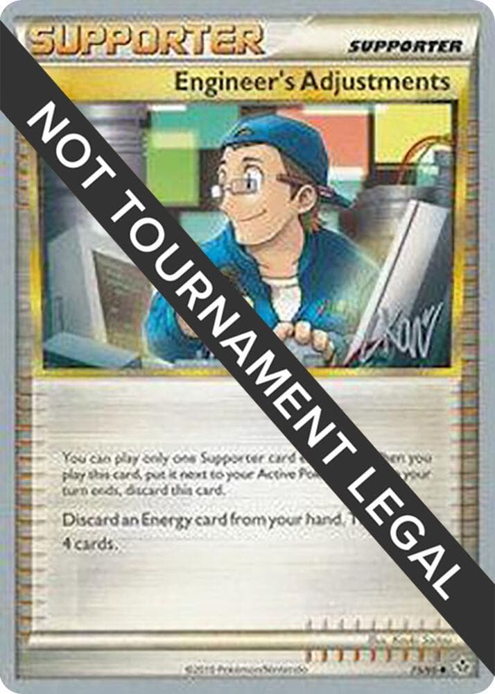 Engineer's Adjustments - 2011 (Christopher Kan) — World Championship Decks 75 Pokémon card