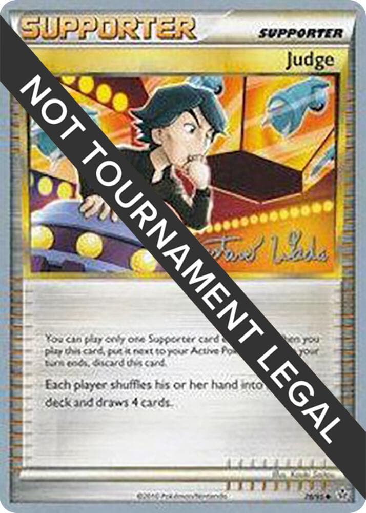 Judge - 2011 (Gustavo Wada) — World Championship Decks 78 Pokémon card