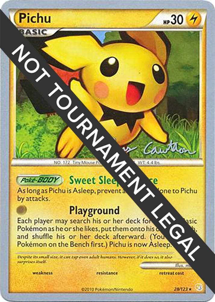 Pichu - 2011 (Ross Cawthon) — World Championship Decks 28 Pokémon card