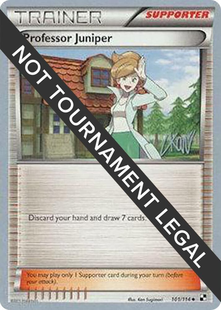 Professor Juniper - 2011 (Christopher Kan) — World Championship Decks 101 Pokémon card