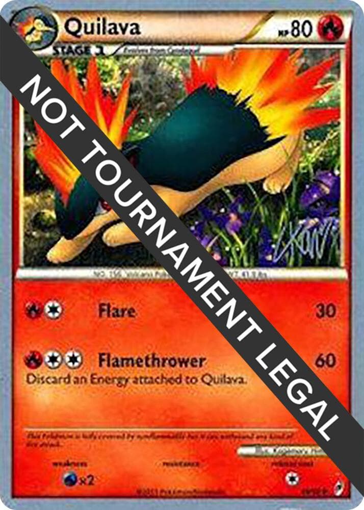 Quilava - 2011 (Christopher Kan) — World Championship Decks 49 Pokémon card