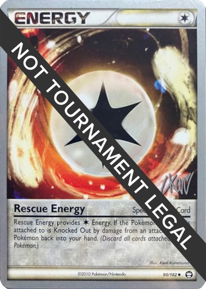 Rescue Energy - 2011 (Christopher Kan) — World Championship Decks 90 Pokémon card
