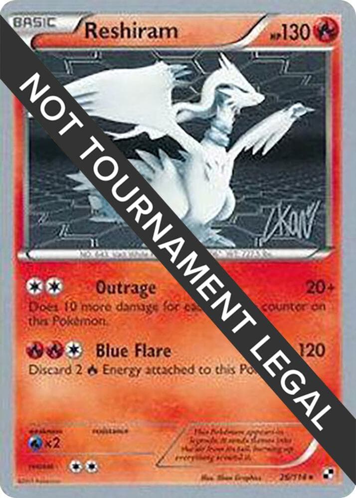 Reshiram - 2011 (Christopher Kan) — World Championship Decks 26 Pokémon card