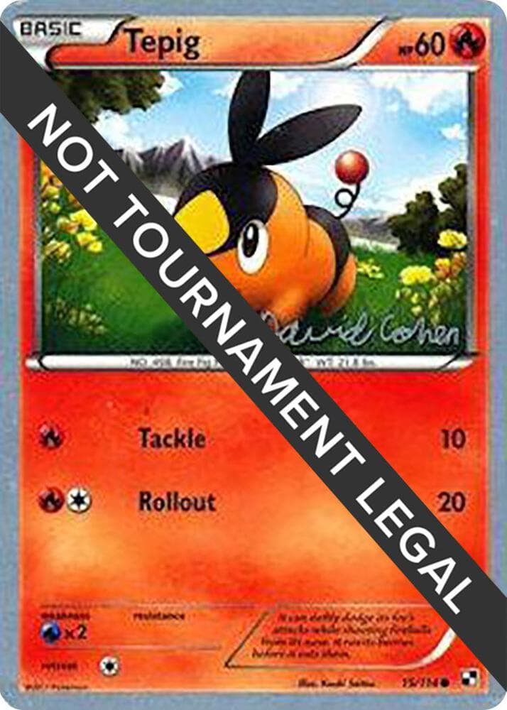 Tepig - 2011 (David Cohen) — World Championship Decks 15 Pokémon card