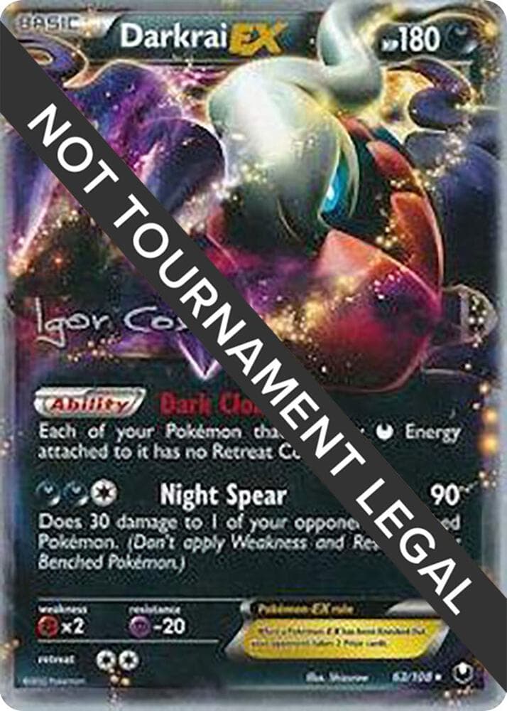 Darkrai EX - 2012 (Igor Costa) — World Championship Decks 63 Pokémon card