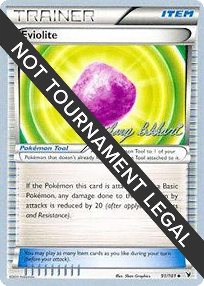 Eviolite - 2012 (Zachary Bokhari) — World Championship Decks 91 Pokémon card