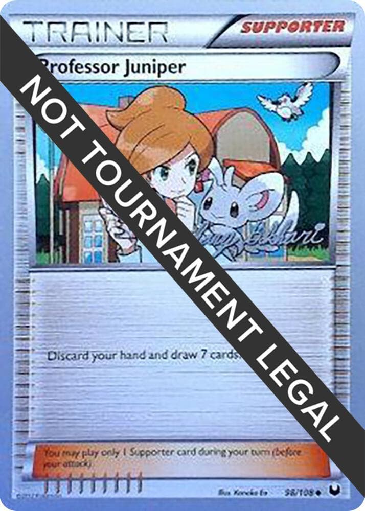 Professor Juniper - 2012 (Zachary Bokhari) — World Championship Decks 98 Pokémon card