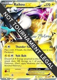 Raikou EX - 2012 (Chase Moloney) — World Championship Decks 38 Pokémon card