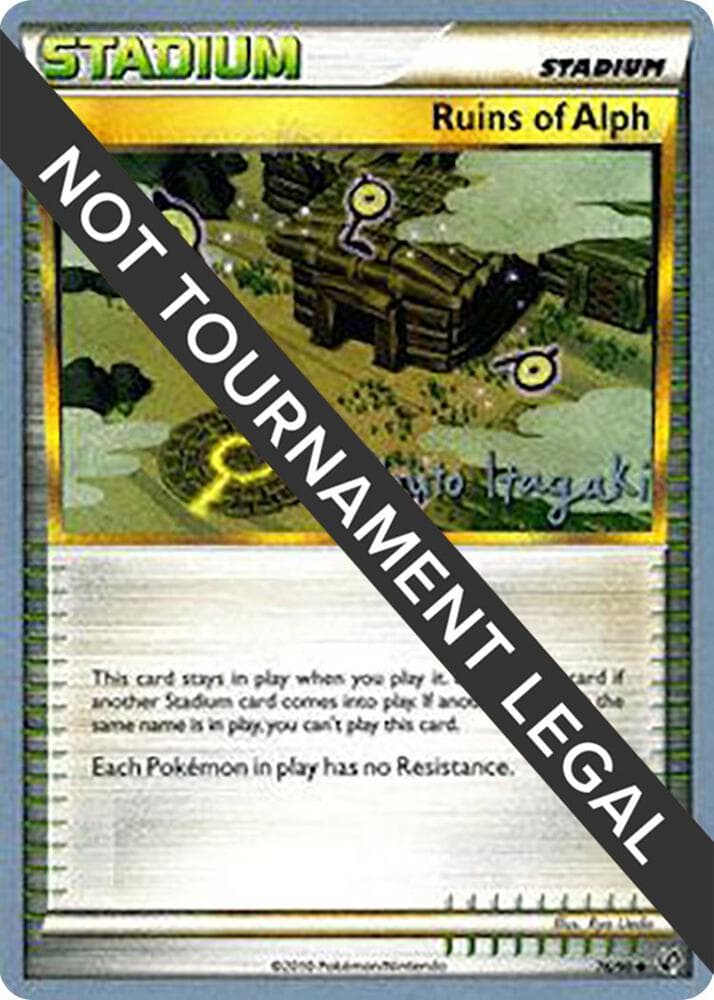 Ruins Of Alph - 2012 (Shuto Itagaki) — World Championship Decks 76 Pokémon card