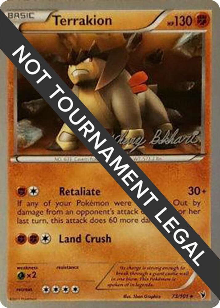 Terrakion - 2012 (Zachary Bokhari) — World Championship Decks 73 Pokémon card