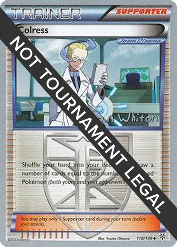 Colress - 2013 (Ian Whiton) — World Championship Decks 118 Pokémon card